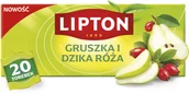 Herbata - Herbata owocowa Lipton Gruszka i dzika róża 20 torebek - miniaturka - grafika 1