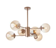 Lampy sufitowe - Redo 01-2943 - Żyrandol na drążku MUNDI 6xE14/28W/230V miedź - miniaturka - grafika 1