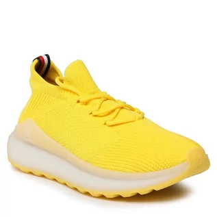 Półbuty męskie - Sneakersy Tommy Hilfiger Futurunner Knit FM0FM04584 Vivid Yellow ZGS - grafika 1