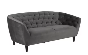 Actona Sofa 3osobowa Ria Velvet dark grey - Sofy i kanapy - miniaturka - grafika 1