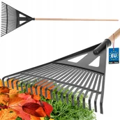 Grabie i motyki - GRABIE WACHLARZOWE GRABKI DO LIŚCI I TRAW OGRODOWE PLASTIKOWE CZARNE 430 MM - miniaturka - grafika 1