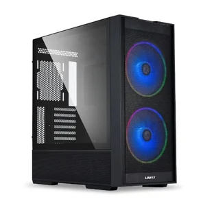 Lian Li LANCOOL 206 Obudowa, Midi-Tower, ATX, Szkło Hartowane - czarne - Obudowy komputerowe - miniaturka - grafika 1