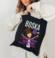 Torby i wózki na zakupy - Torba prezentowa na 40 urodziny dla kobiety - miniaturka - grafika 1