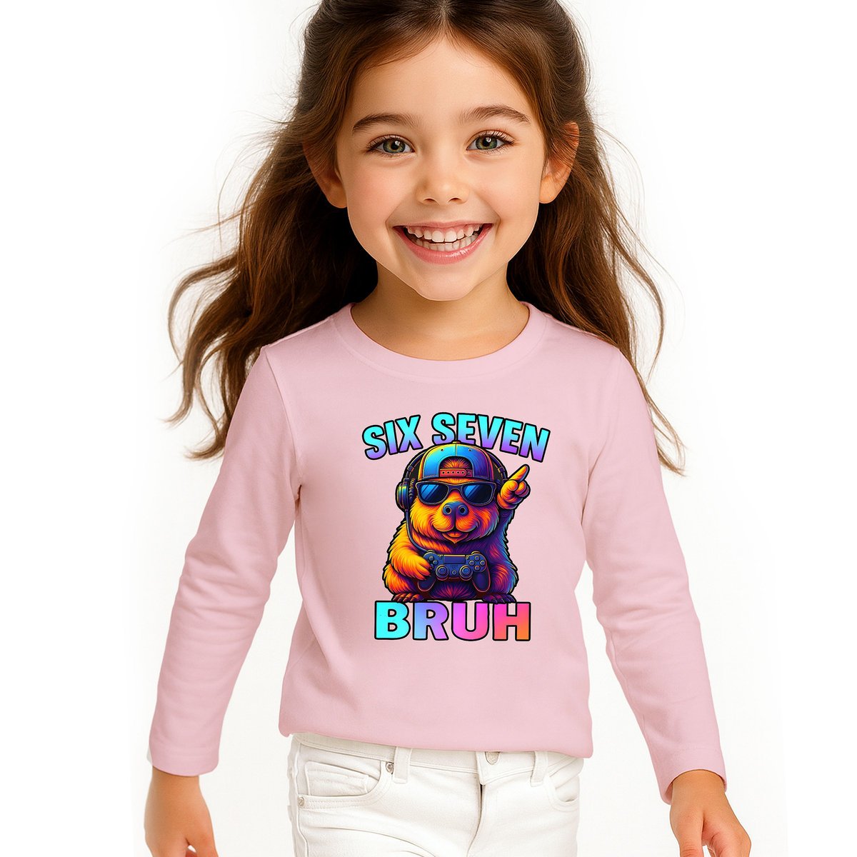 BLUZKA DZIECIĘCA 67 SIX SEVEN VIRAL CAPYBARA LONGSLEEVE DLA DZIECKA 104