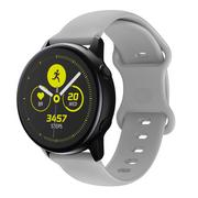 Akcesoria do smartwatchy - Cadorabo Silikonowa pasek 22mm kompatybilny z Samsung Galaxy Gear S3 / Gear 2 w SZARY - Wymienna opaska do Huawei Watch GT do Watch 2 Pro do Ticwatc.. - miniaturka - grafika 1