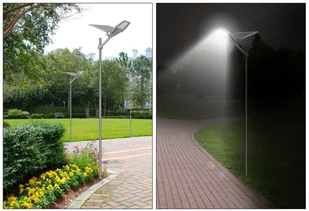 LAMPA SOLARNA ULICZNA LED 120W CZUJNIK RUCHU PILOT VOLT POLSKA - Lampy ogrodowe - miniaturka - grafika 10