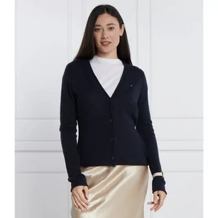 Swetry damskie - Tommy Hilfiger Wełniany kardigan | Regular Fit - grafika 1