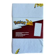 Prześcieradła dla dzieci - Bawełniane prześcieradło dziecięce z gumką 90x200 Pokemon Pikachu - miniaturka - grafika 1