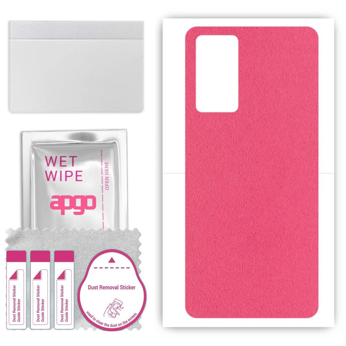 Folia naklejka skórka strukturalna na TYŁ Zamsz do Samsung Galaxy A51 5G UW - Zamsz Różowy - apgo SKINS