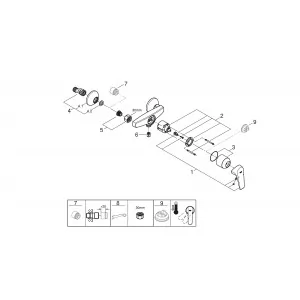 Grohe BauFlow 1/2"" 23755000 - Baterie wannowe i prysznicowe - miniaturka - grafika 2
