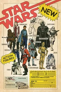 Star Wars Action Figures - plakat 61x91,5 cm - Plakaty - miniaturka - grafika 1
