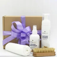 Kosmetyki samochodowe - Kompletny zestaw do pielęgnacji tapicerki skórzanej Choinka Mikołaj - miniaturka - grafika 1