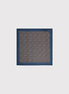 Dodatki do ubrań - Dwustronna poszetka męska kotwice - miniaturka - grafika 1