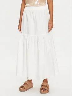 Vero Moda Spódnica trapezowa Charlotte 10303657 Biały Regular Fit - Spódnice - miniaturka - grafika 1