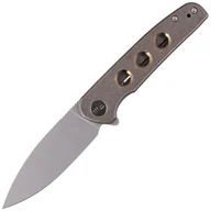 Noże - Nóż składany WE Knife Shakan LE No 172/210 Bronze Titanium, Gray Stonewashed CPM 20CV (WE20052B-2) - miniaturka - grafika 1