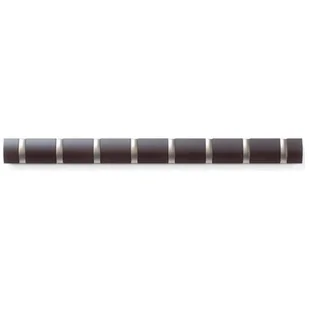 Umbra Listwa z 8 wieszakami Flip, brązowa, 81x7x3 cm - Wieszaki i stojaki - miniaturka - grafika 1