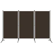 Parawany - Parawan 3-panelowy, brązowy, 260 x 180 cm - miniaturka - grafika 1