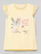 Koszulki dla dziewczynek - T-shirt z nadrukowanym motywem - miniaturka - grafika 1