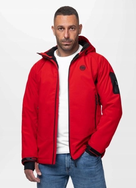 Kurtka męska zimowa Pit Bull Softshell Rockfish 25 czerwona S