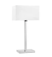 Lampy stojące - Markslojd Savoy XL 107737 Lampa stołowa lampka 1x60W E27 chrom/biały - miniaturka - grafika 1