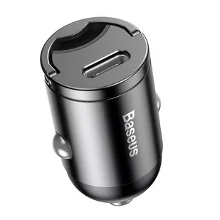 Baseus Tiny Star PPS mini inteligentna ładowarka samochodowa USB Typ C 30W Quick Charge 3.0 PD 3.0 szary (VCHX-B0G) - Ładowarki samochodowe - miniaturka - grafika 2