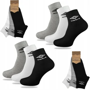 UMBRO skarpety QUARTER bawełna 2x3-PAK 6 par 39-42 - Skarpetki męskie - miniaturka - grafika 1