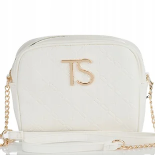 PIKOWANA TOREBKA LISTONOSZKA crossbody Pojemna chanelka Biały Top Secret - Torebki damskie - miniaturka - grafika 1
