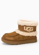 Botki damskie - Buty zimowe damskie UGG W ULTRA MINI UGG FLUFF - miniaturka - grafika 1