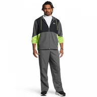 Spodnie męskie - Męskie spodnie treningowe Under Armour UA Icon Legacy Windbreaker Pant - szare - miniaturka - grafika 1