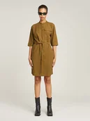 Sukienki - G-Star Sukienka w kolorze khaki - miniaturka - grafika 1