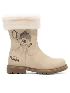 Disney Classics Kozaki CS1575-02DCLS Beżowy - Buty dla dziewczynek - miniaturka - grafika 1