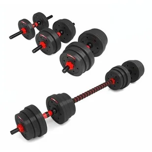 Zestaw Hantle Regulowane 2x10kg 20kg Sztangielka - Hantle i ciężarki - miniaturka - grafika 1