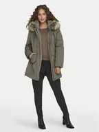 Kurtki damskie - ONLY Parka New Priska 15300627 Szary Regular Fit - miniaturka - grafika 1