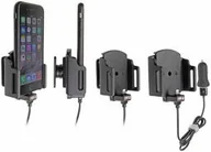 Uchwyty samochodowe do telefonów - Uchwyt regulowany do Apple iPhone 7 w futerale lub obudowie z wbudowanym kablem USB oraz ładowarką samochodową - miniaturka - grafika 1