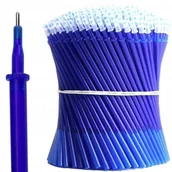 Długopisy - Wkład Zapas Do Długopisu Zmywalny Ścieralny Wymazywalny Niebieski 100 Szt - miniaturka - grafika 1