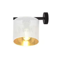 Lampy ścienne - Emibig Jordan kinkiet 1-punktowy biały/złoty 1145/K1 1145/K1 - miniaturka - grafika 1