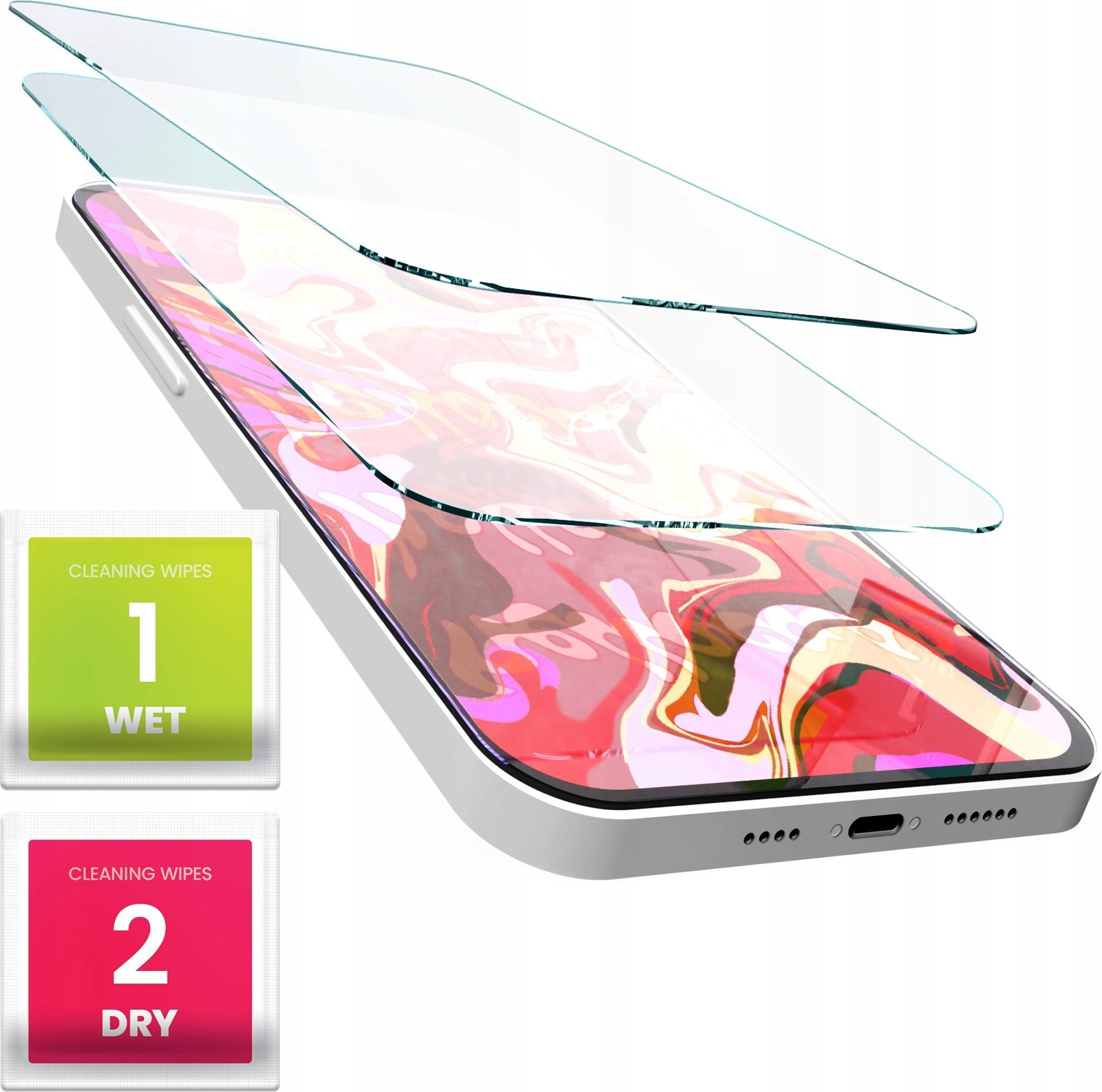 Hello Case 2-PAK Szkło do Redmi Note 12 Lite 5g / Poco M4 Pro szybka 9H,płaskie 2.5D