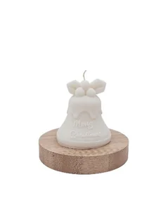 Sojowa świeczka zapachowa Dzwon Świąteczny 8cm 135,5g Świerk - Świece - miniaturka - grafika 1