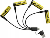 Baterie i akcesoria - BATTERY RECH. LI-ION AA 1.5V/4PACK NH2400 NITECORE - miniaturka - grafika 1