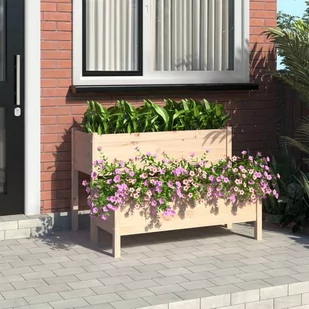 vidaXL Donica, 110x84x75 cm, lite drewno sosnowe - Donice - miniaturka - grafika 1