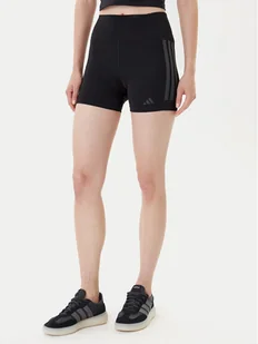 adidas Szorty sportowe Optime 3-Stripes JG6144 Czarny Slim Fit - Spodenki damskie - miniaturka - grafika 1