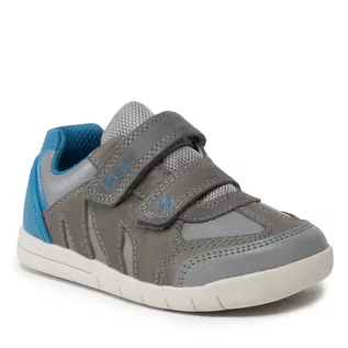 Buty dla chłopców - Sneakersy Clarks - Rex Play K 261648006 Grey/Blue - grafika 1