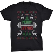 Koszulki męskie - Siłownia Koszulka Świąteczna Trening Gym Święta - miniaturka - grafika 1