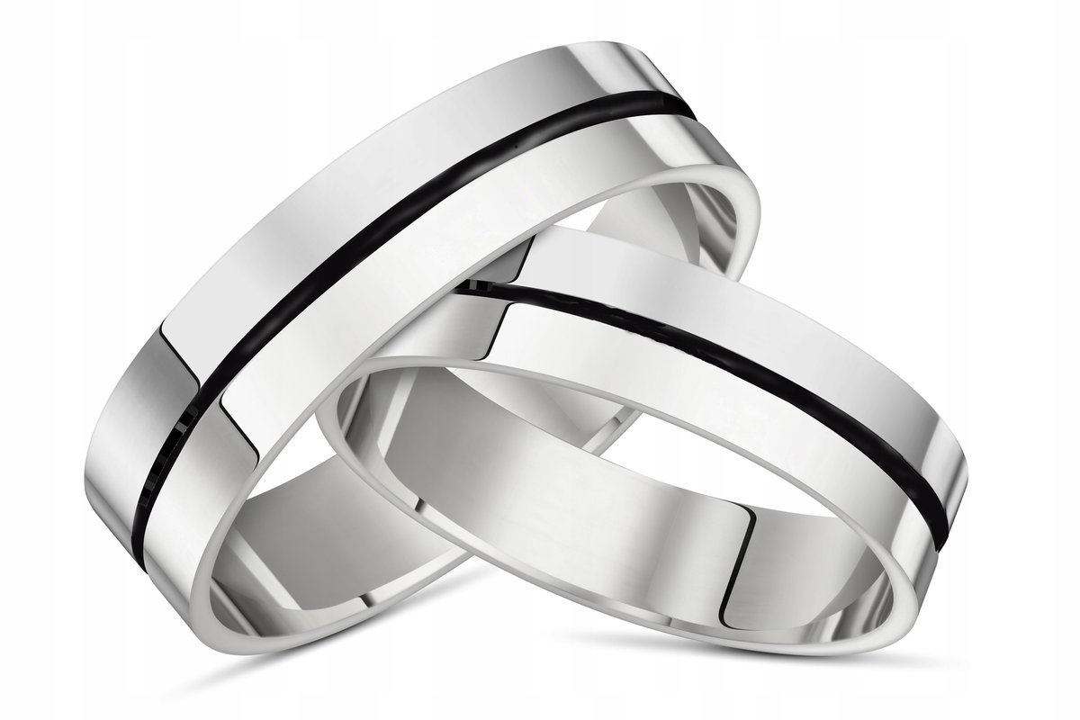 Obrączka srebrna próba 925+GRAWER 4 mm OB17 ŚLUB