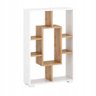 Regały - Regał 90x60x20 cm ścienny podłogowy biały wotan - miniaturka - grafika 1