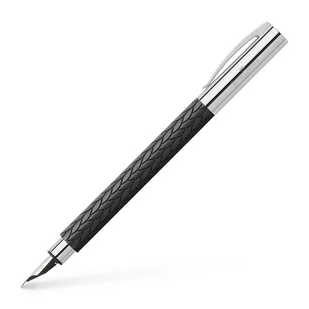 Faber Castell Pióro wieczne Ambition 3D Leaves M, czarne 146060 - Pióra wieczne - miniaturka - grafika 1