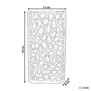 Wazon Dekoracyjny Metalowy Złoty Sanchi - Wazony i flakony - miniaturka - grafika 6