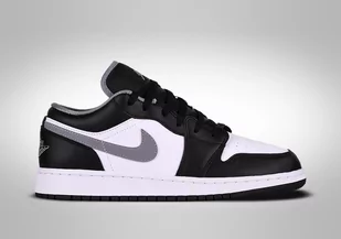 Nike Air Jordan 1 Retro Low Gs White Black Grey - Koszykówka - miniaturka - grafika 1