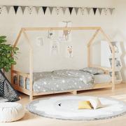 Łóżeczka i kojce - vidaXL Rama łóżka dziecięcego, 90x190 cm, lite drewno sosnowe - miniaturka - grafika 1