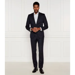 BOSS BLACK Wełniany garnitur H-Huge-2Pcs-Peak-253 Slim Fit - Garnitury BOSS BLACK Wełniany garnitur H-Huge-2Pcs-Peak-253 Slim Fit - Garnitury - miniaturka - grafika 1